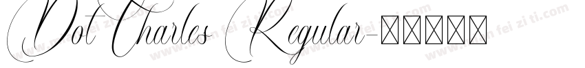 DotCharles Regular字体转换